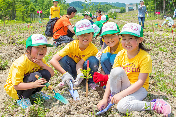 北海道 厚真町植樹