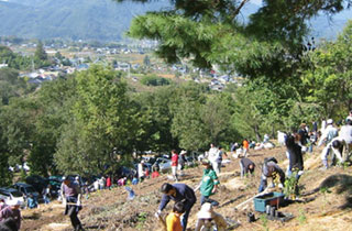 長野県 上田市・松本市植樹