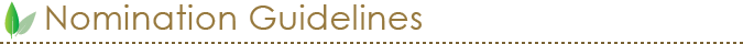 Nomination Guidelines