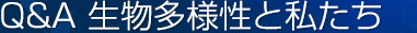 Q&A 生物多様性と私たち